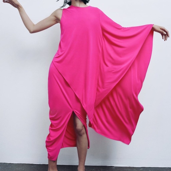 ZARA DRAPED SIDE SKIRT SIZE M - Picture 5 of 7